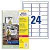 359058 1 avery zweckform etikety 63 5mm x 33 9mm a4 bile 24 etiket velmi odolne baleno po 100 ks l4773 100 pro laserove tiskarny a k