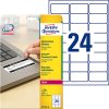 359121 5 avery zweckform etikety 63 5mm x 33 9mm a4 matne bile 480 etiket s ochranou proti manipulaci baleno po 20 ks l6146 20 pro