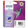 originální Epson T0805 cyan foto cartridge světle modrá azurová originální inkoustová náplň pro tiskárnu