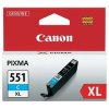 originální Canon CLI-551c XL cyan cartridge modrá azurová originální inkoustová náplň pro tiskárnu