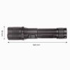 380466 2 dobijeci svitilna 1xled 1x2200 mah hlinik cerna ipx4 funkce zoom
