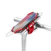 378747 drzak mobilu a powerbanky bone bike tie 3 pro pack na kolo nastavitelna velikost cerveny 4 6 5 silikon na riditka cervena