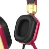 367488 3 e blue iron man ehs908 herni sluchatka s mikrofonem ovladani hlasitosti cervena 2x 3 5 mm jack usb