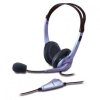 367506 genius hs 04s sluchatka s mikrofonem ovladani hlasitosti cerno stribrna 2x 3 5 mm jack
