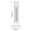 379647 9 infra zaric ohrivac neo tools 90 035 1000w ip44 carbon fiber lamp pro vyhrivani podlah a prostor skladu a stavenist