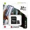 317931 2 kingston pametova karta canvas select plus 64gb micro sdxc sdcs2 64gb uhs i u1 class 10 s adapterem a1