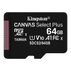 317937 kingston pametova karta canvas select plus 64gb micro sdxc sdcs2 64gbsp uhs i u1 class 10 a1