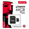 317850 4 kingston pametova karta industrial c10 64gb micro sdxc sdcit2 64gb uhs i u3 class 10 pslc karta s adapterem v30 a1