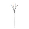 Síťový LAN kabel S/FTP kabel  Lanko - Lanko  305 m  dvojitě stíněný  šedý