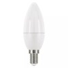 375951 led zarovka emos lighting e14 220 240v 5w 470lm 2700k tepla bila 30000h classic candle 102x35x35mm