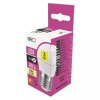 375939 1 led zarovka emos lighting e27 220 240v 5w 470lm 2700k tepla bila 30000h mini globe 74x45x45mm