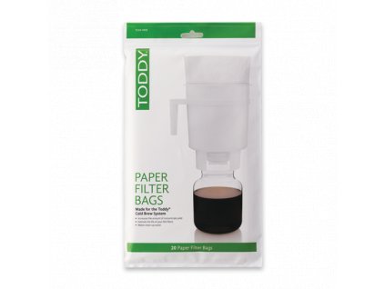 toddy cold brew system paper filter 20 pack package