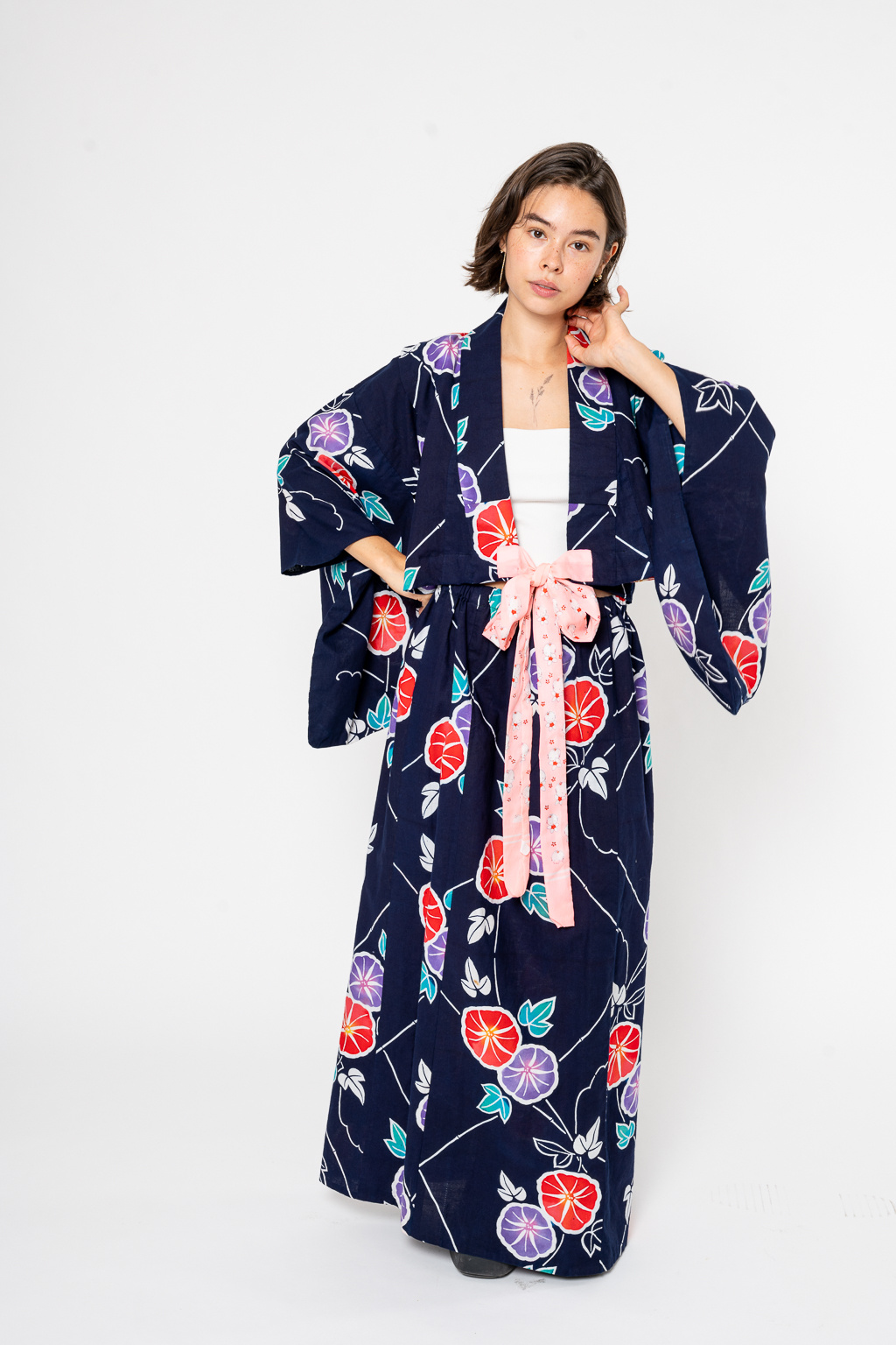 Modrý Kimono Set