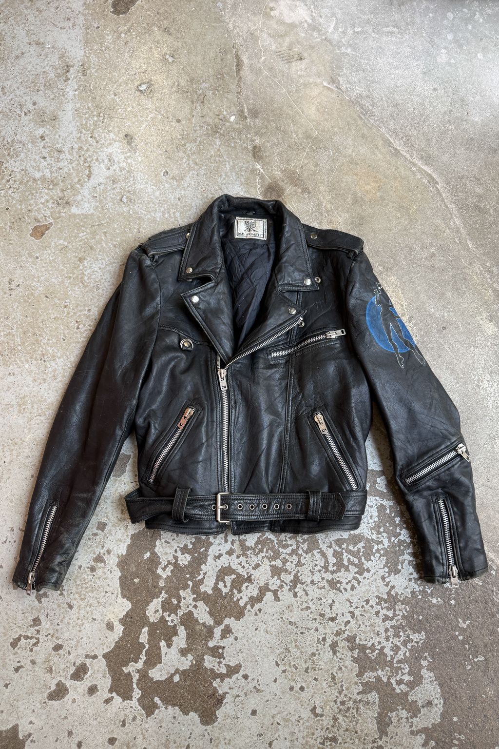 Vintage Kožená Biker Jacket