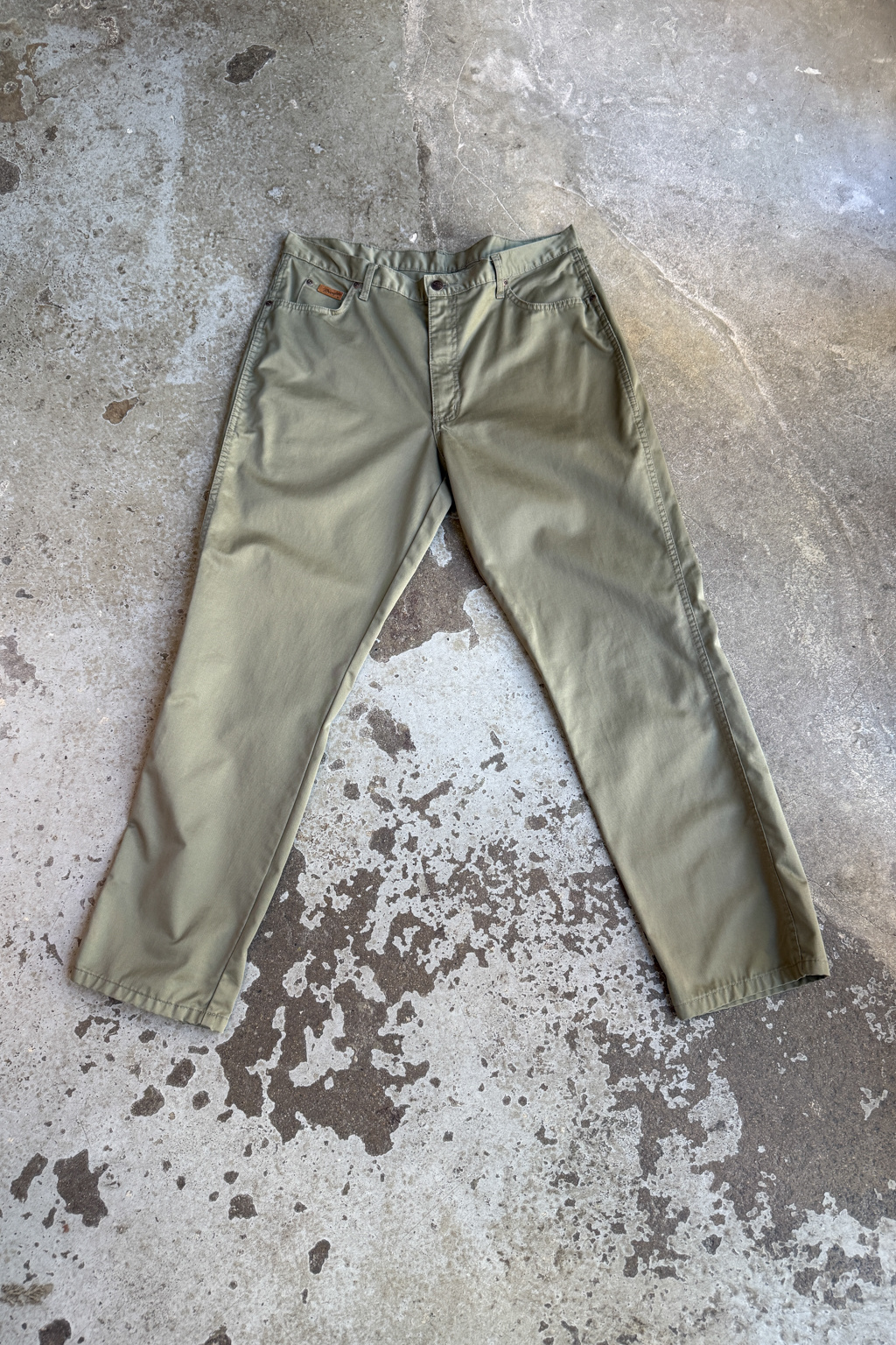 Vintage Zelené Kalhoty Wrangler