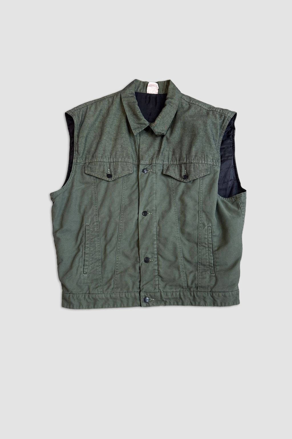 Vintage Zelená Vesta