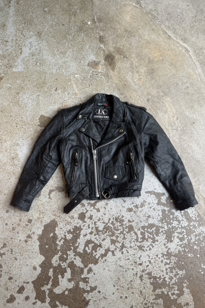 Vintage Kožená Biker Jacket