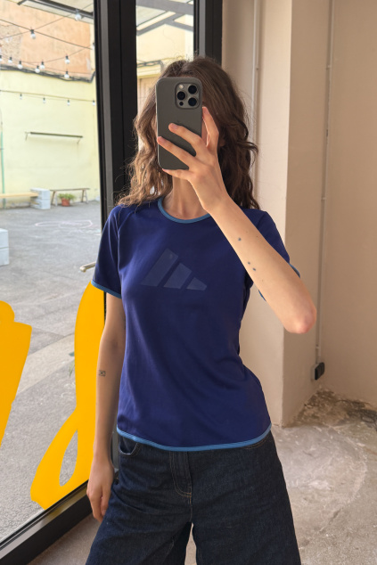 Modré Tričko Adidas