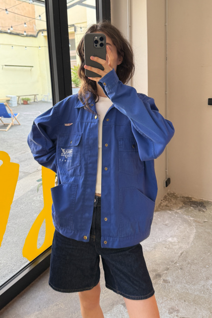 Modrá Worker Bunda