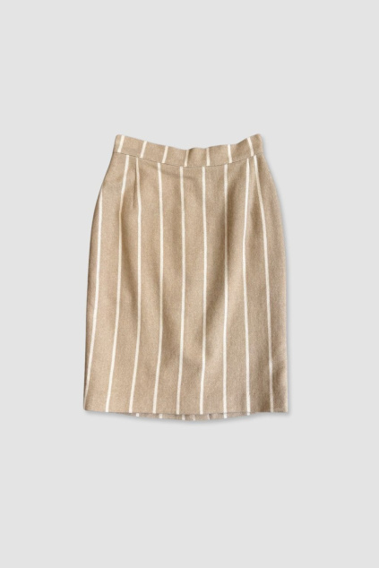 Vlněná Pruhovaná Sukně