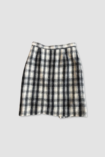 Károvaná Vlněná Sukně