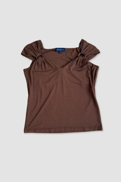Hnědý Top Luisa Spagnoli
