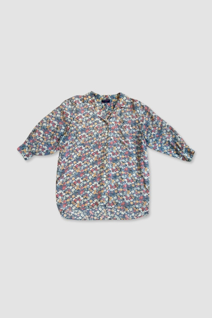 Květovaná Hedvábná Halenka