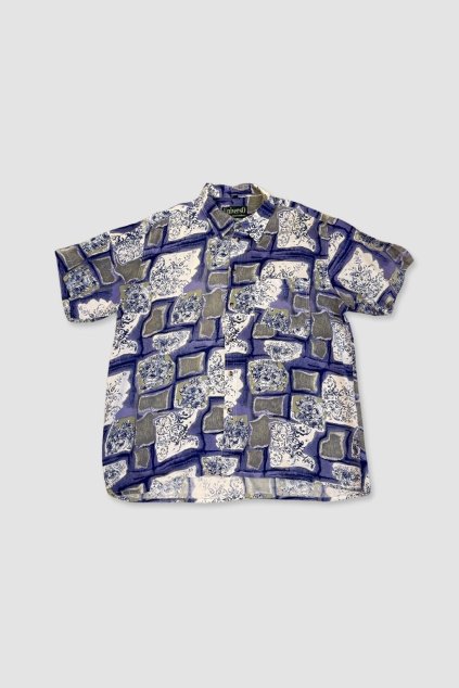 Modrá Vzorovaná Košile