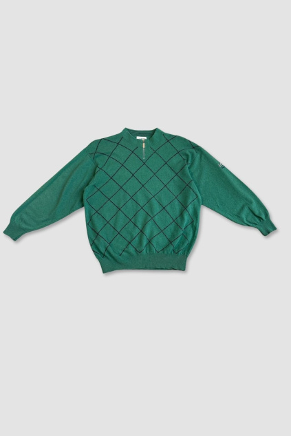 Zelený Svetr se Zipem