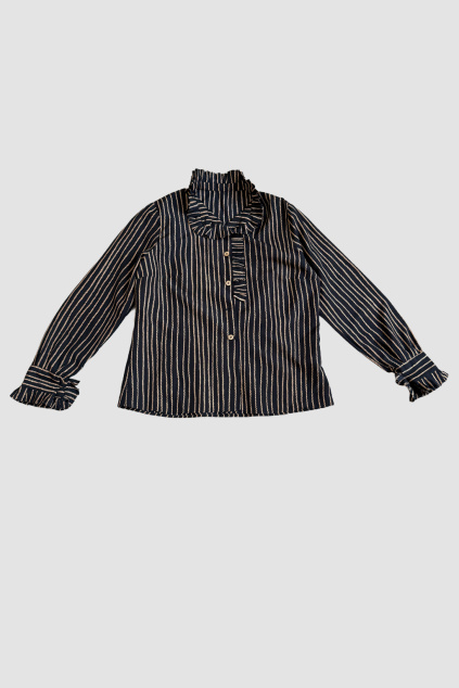 Černá Pruhovaná Halenka