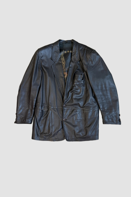 Černá Kožená Bunda