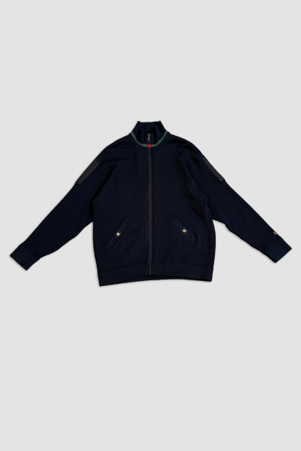 Modrá Vlněná Bunda