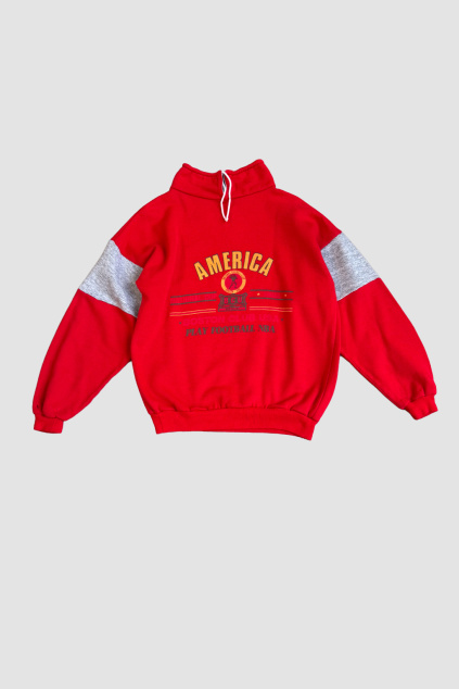 Červená Mikina s Potiskem