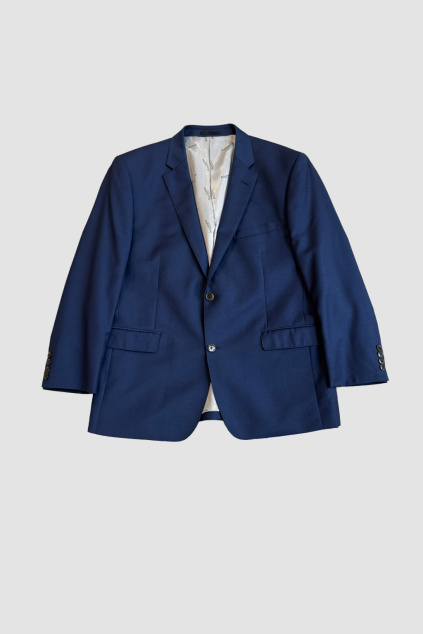 Modré Vlněné Sako Aquascutum