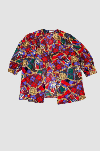 Vzorovaná Hedvábná Halenka