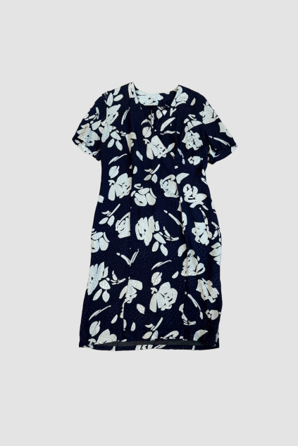 Hedvábné Květované Šaty