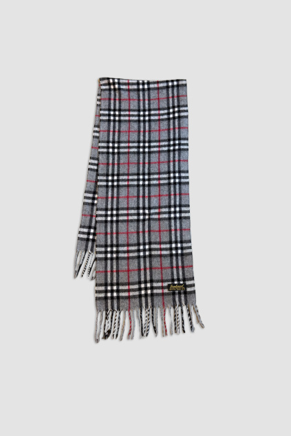 Šedá Károvaná Šála