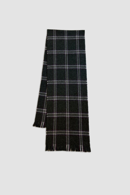 Zelená Károvaná Šála