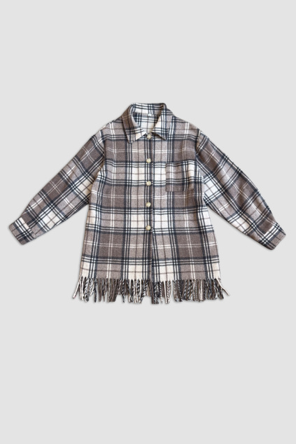 Károvaná Košile s Třásněmi