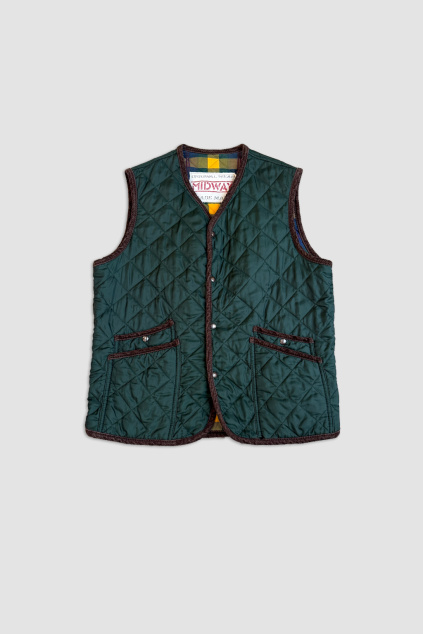 Zelená Prošívaná Vesta