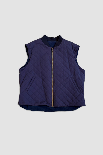 Modrá Prošívaná Vesta