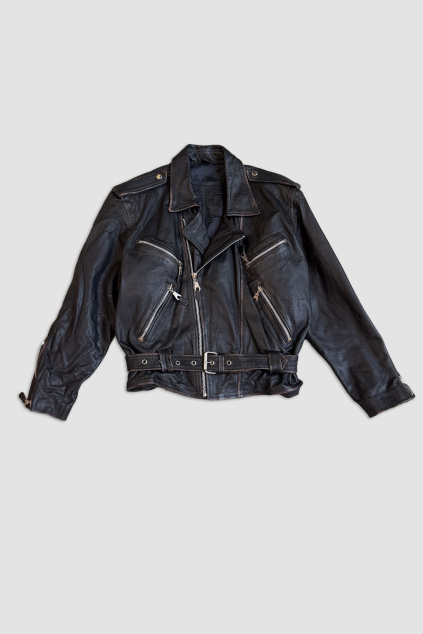 Černá Kožená Bunda