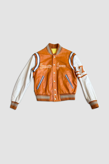 Kožená Baseballová Bunda