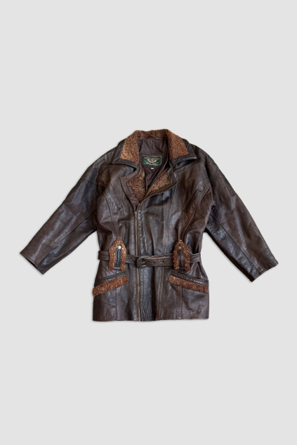 Kožená Bunda s Kožíškem