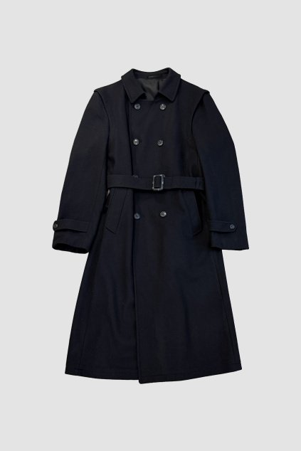 Černý Vlněný Kabát