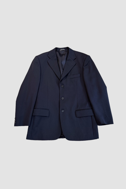 Vlněné Tmavě Modré Sako