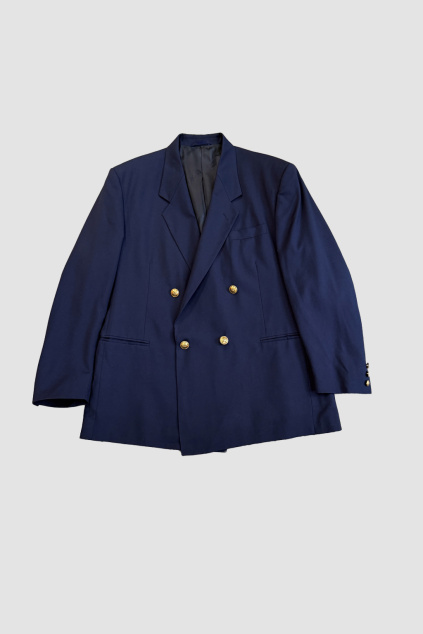 Vlněné Tmavě Modré Sako