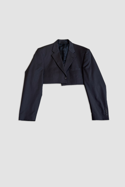 Šedé Reborn Crop Sako