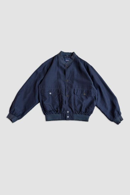 Modrá Hedvábná Bunda