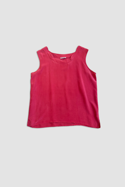 Růžové Hedvábné Tílko